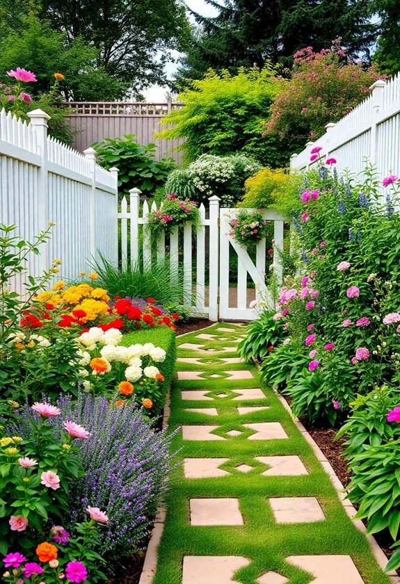 fencing enhances garden aesthetics