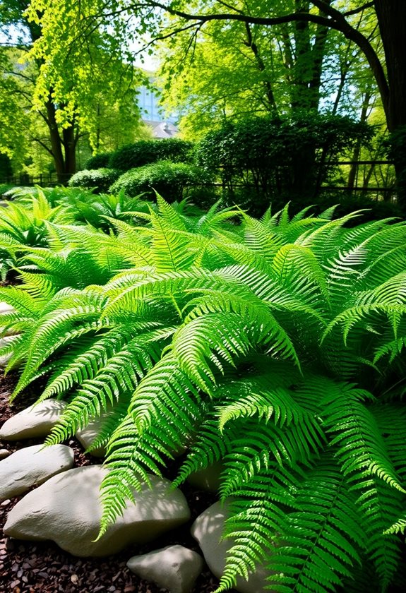 ferns as low maintenance ground cover