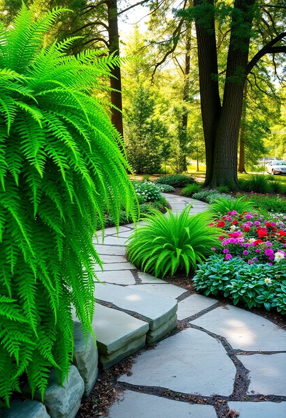 ferns in garden design