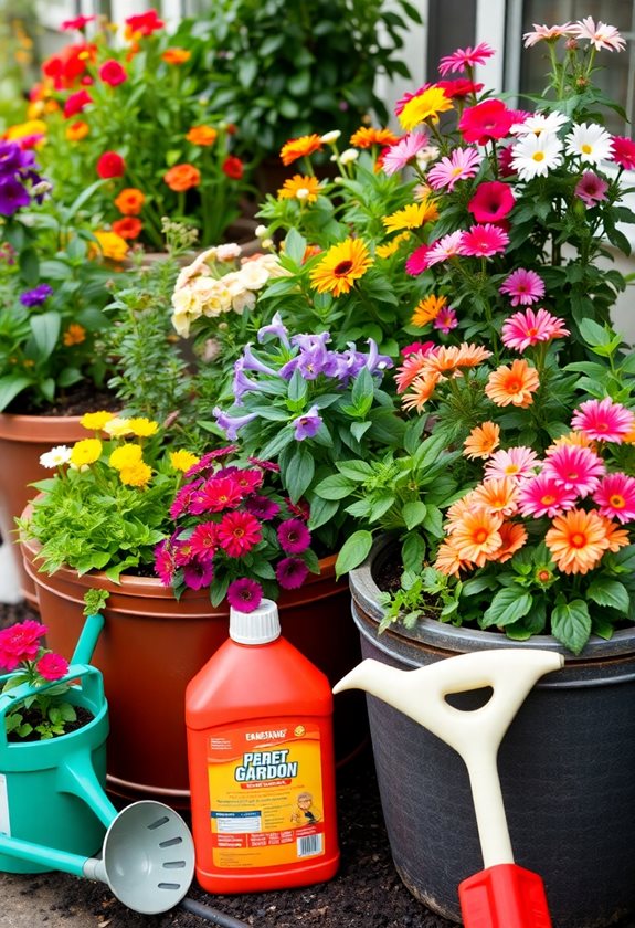 fertilize container garden wisely