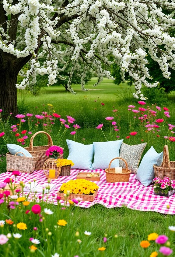 floral infused picnic essentials