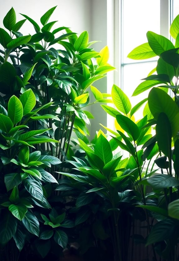 foliage plants improve air quality