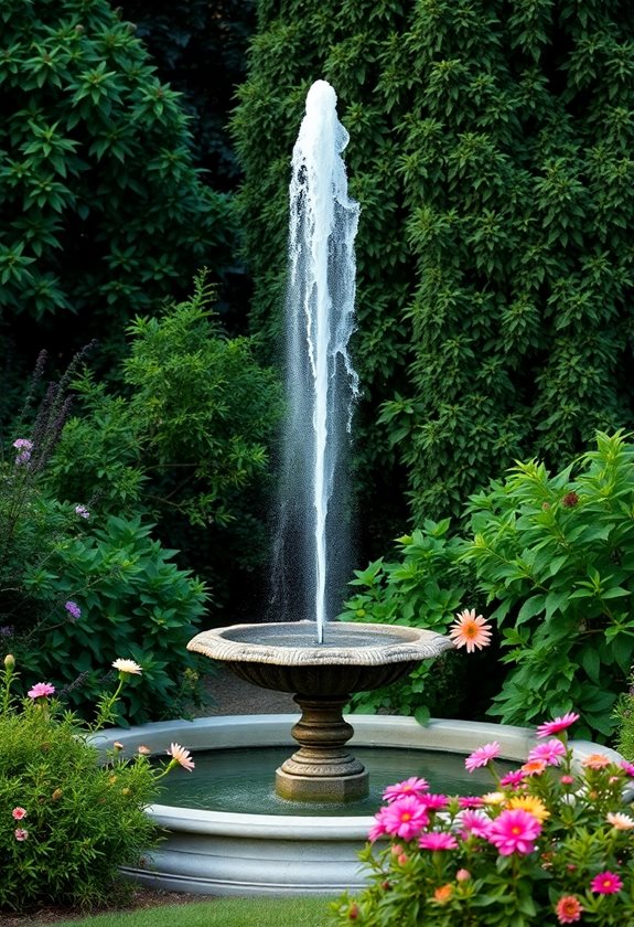 fountain height transforms gardens