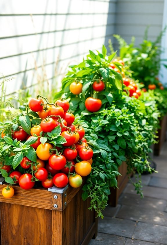 fresh vegetables in containers