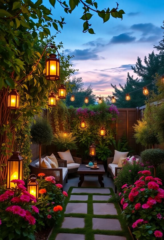 garden nook lighting ideas