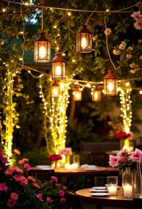 garden party lighting ideas