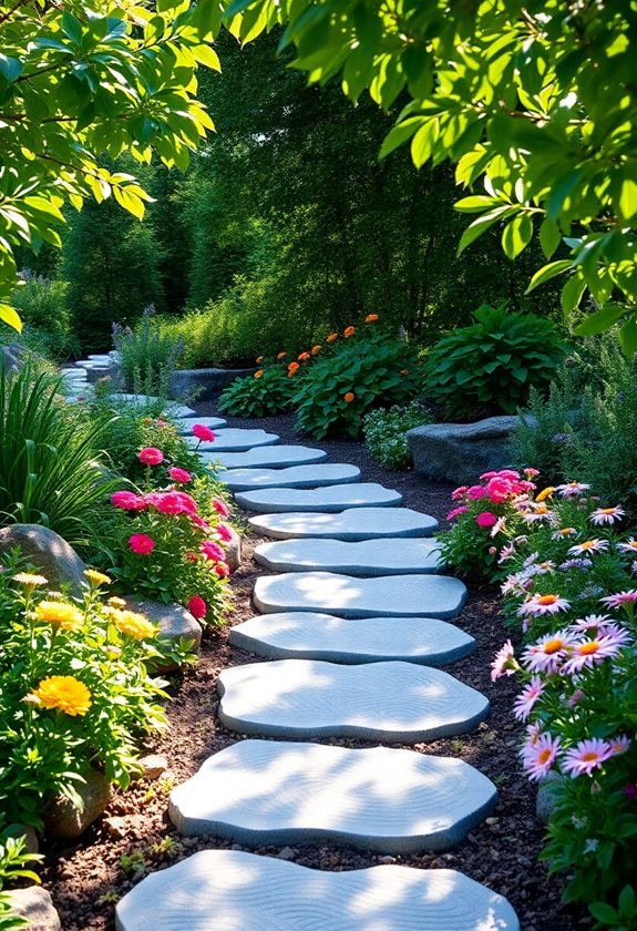 garden path stone creation