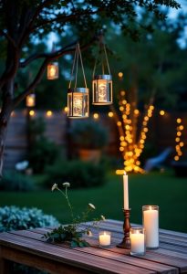 garden relaxation ambient lighting