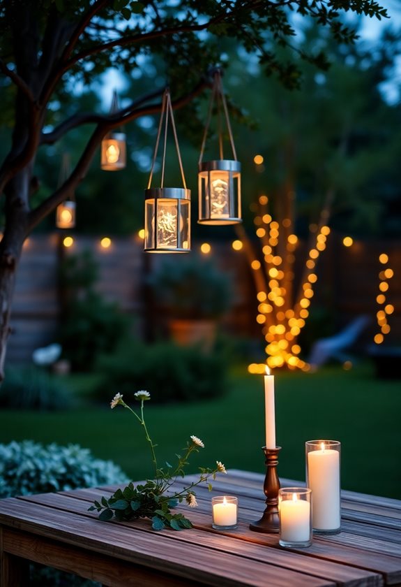 garden relaxation ambient lighting