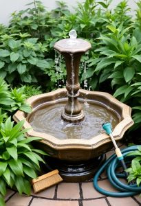 garden water feature upkeep