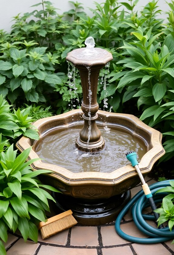 garden water feature upkeep