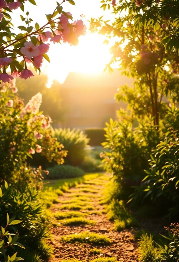 golden hour garden magic