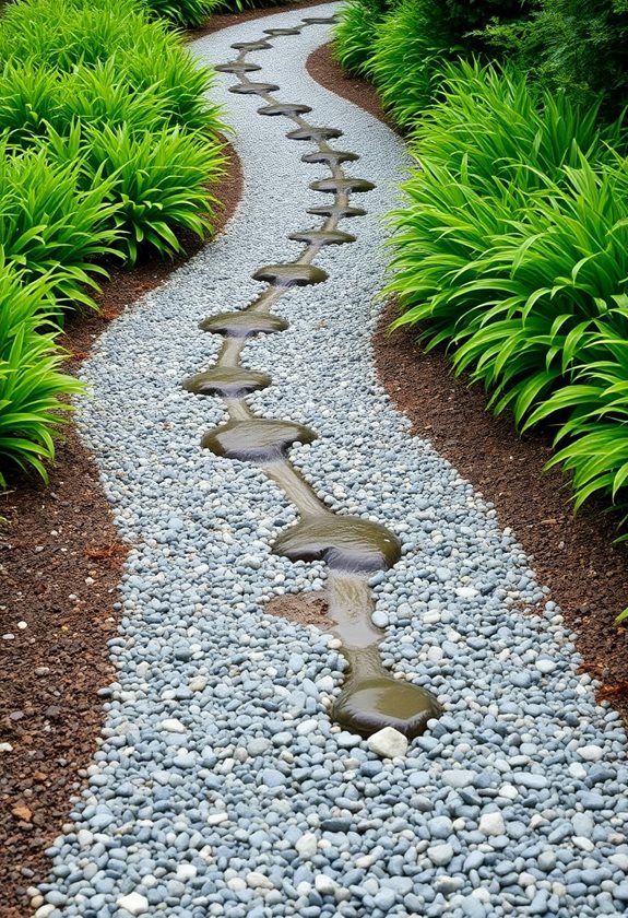 gravel paths enhance drainage