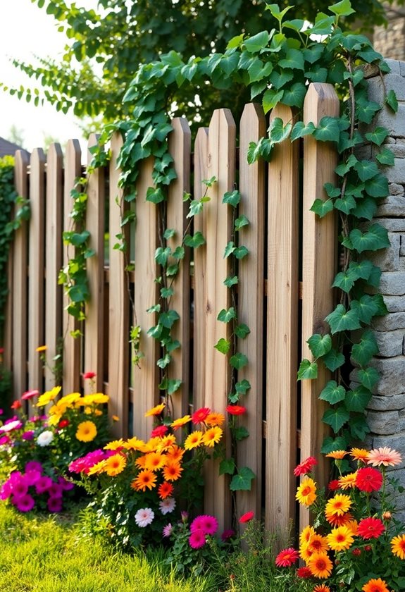 handcrafted garden fence options