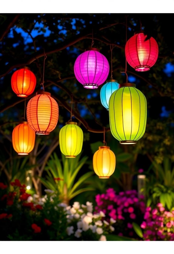 hang lanterns with creativity