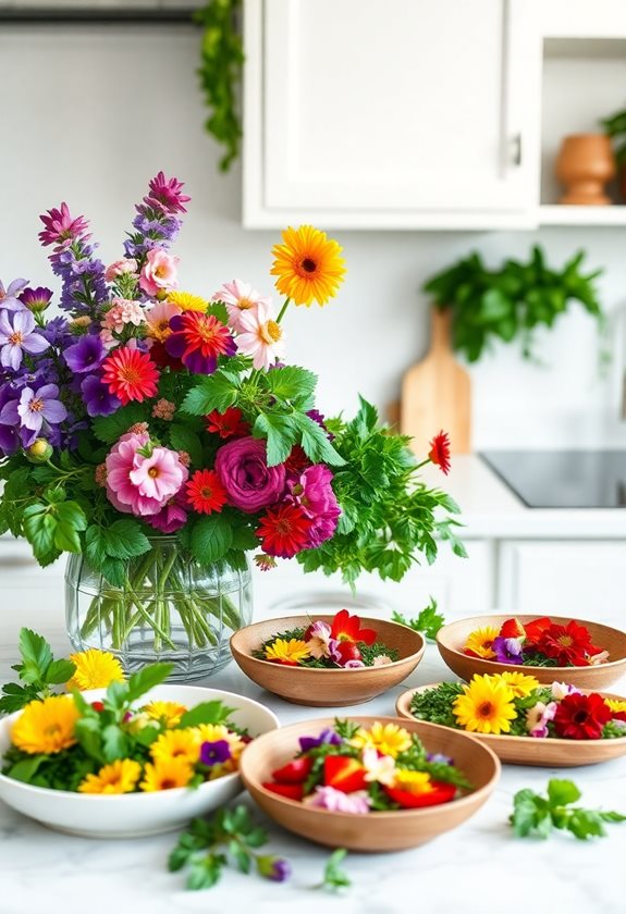 harvesting edible flowers safely