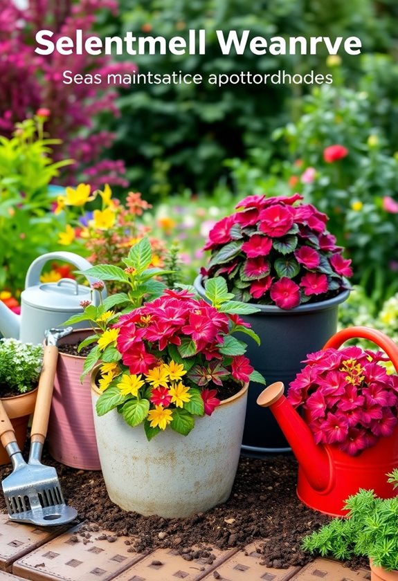 healthy container gardening tips