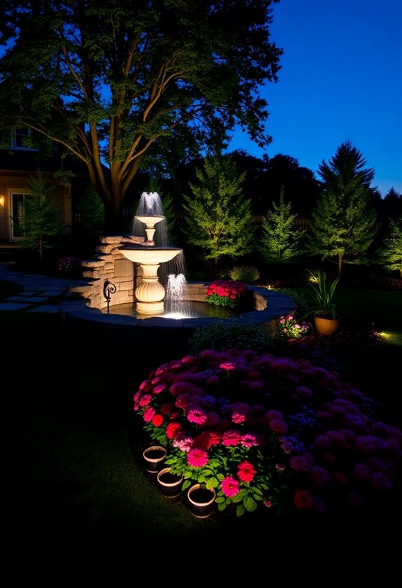 illuminate garden features creatively