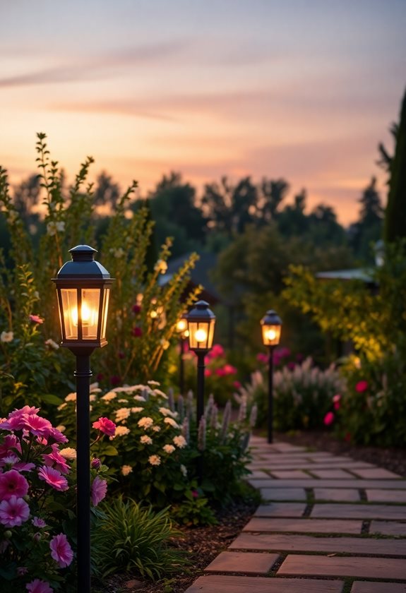 illuminate garden pathways safely
