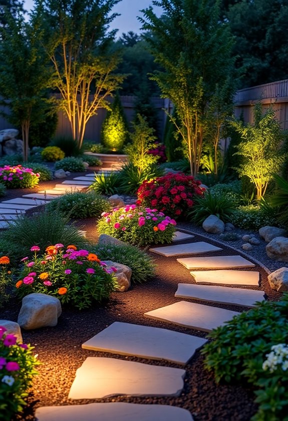 illuminate your garden features