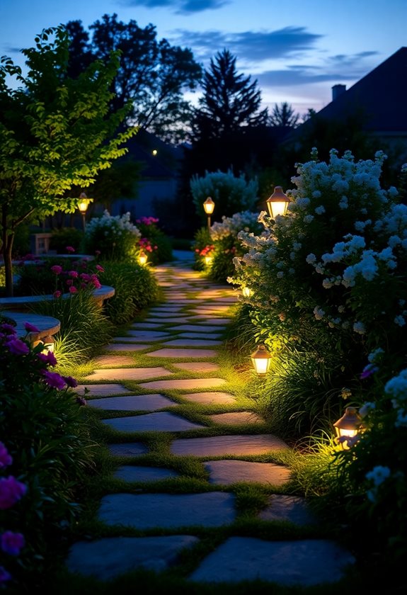 illuminated garden pathway options