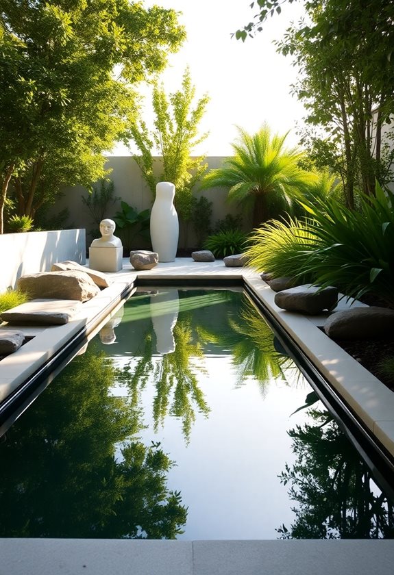 integrating serene water features