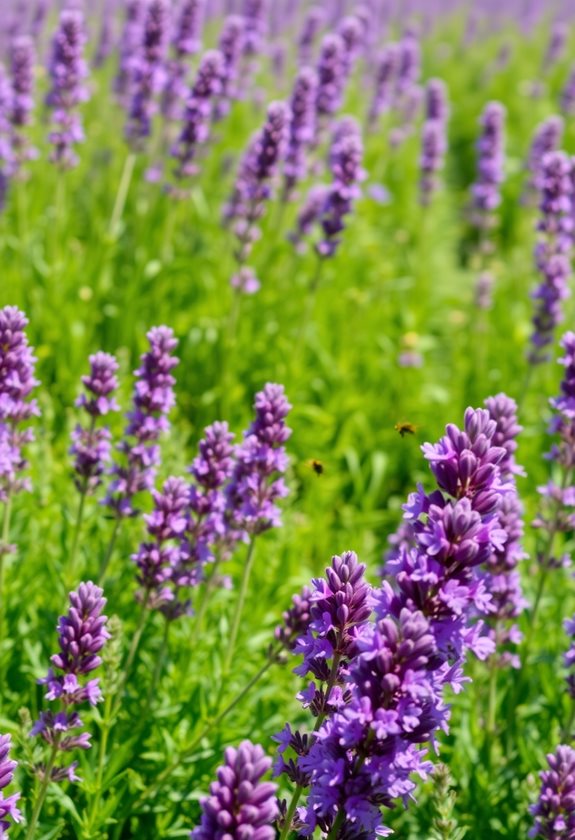 lavender attracts pollinators beautifully