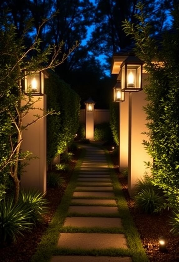 layered garden lighting techniques