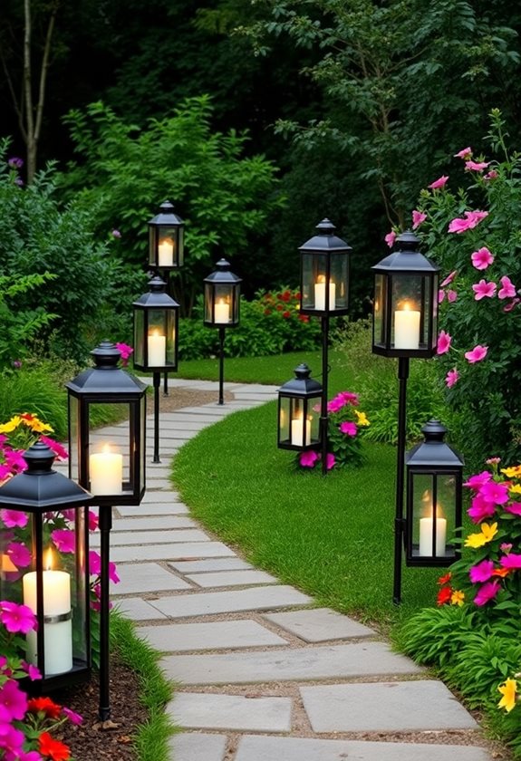 layered lantern heights arrangement