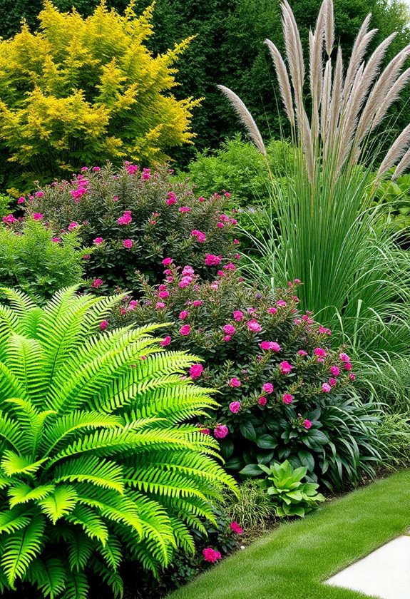 layered planting for depth