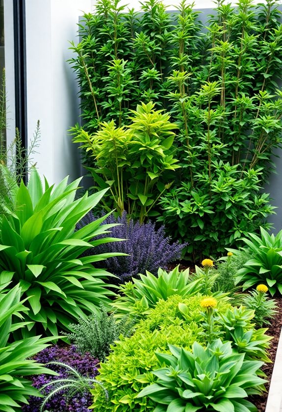 layering foliage for depth
