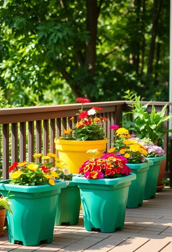 lightweight durable garden planters