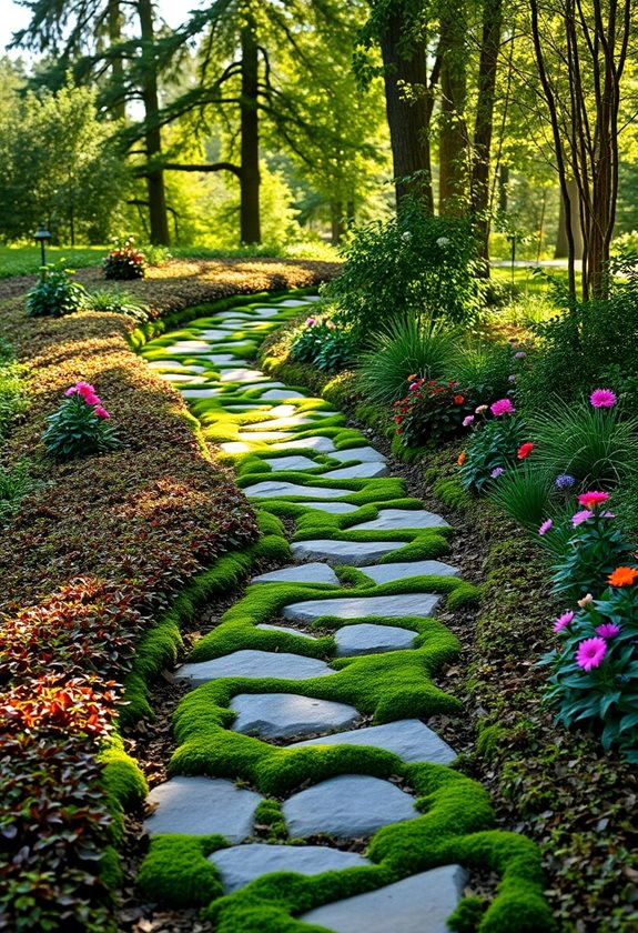 living pathways with plants