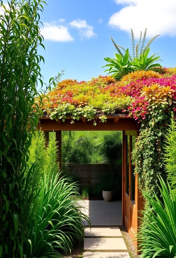 living roof garden oasis