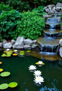 low maintenance garden water features
