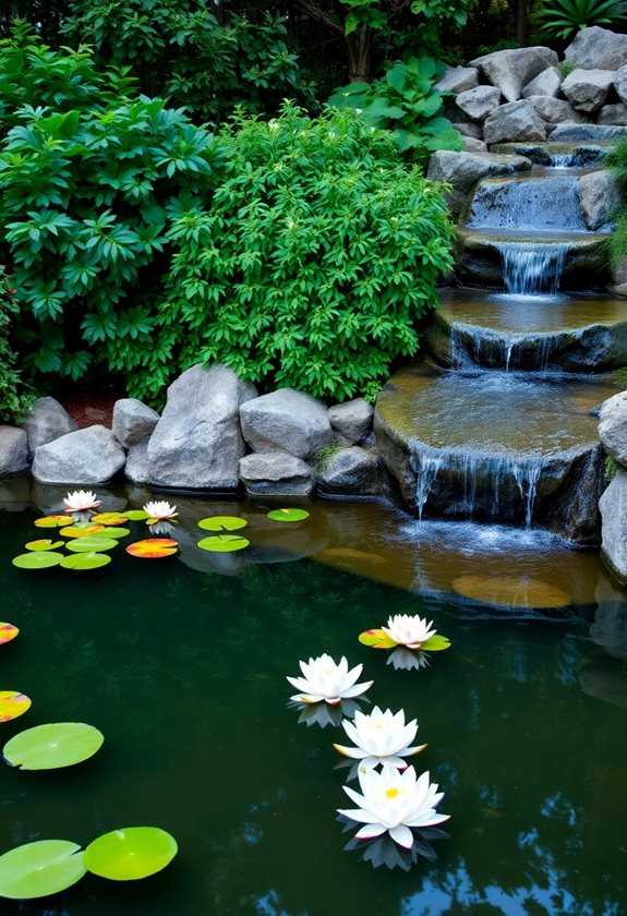 low maintenance garden water features