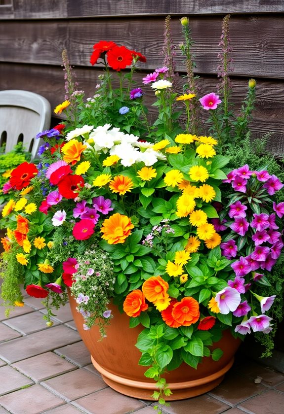 lush container garden tips