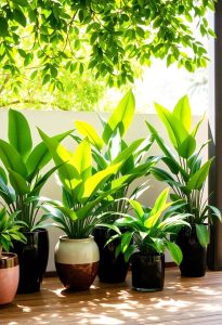 lush foliage enhances container gardening