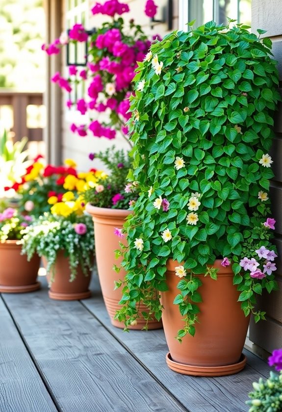 lush foliage for contrast