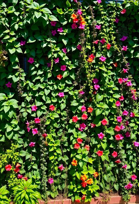 lush green climbing plants