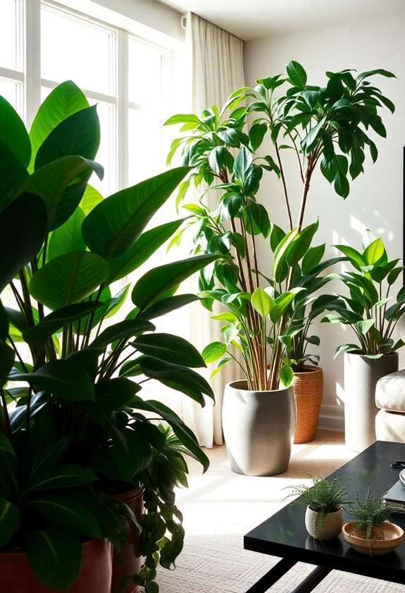 lush indoor plants enhance aesthetics