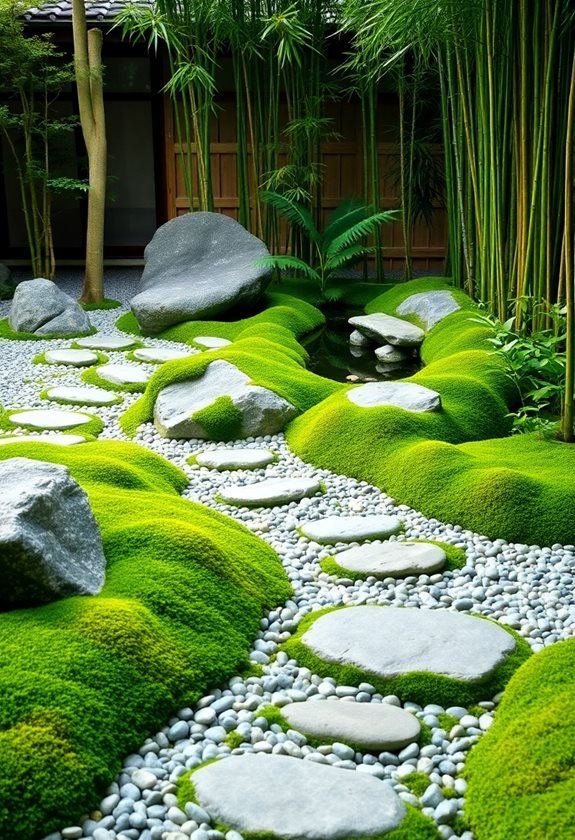 lush zen garden design