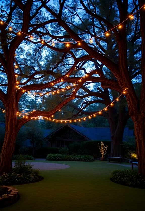 magical canopy string lights