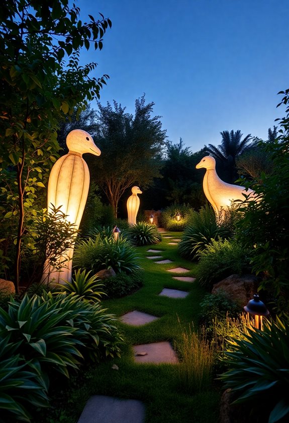 magical evening garden exploration