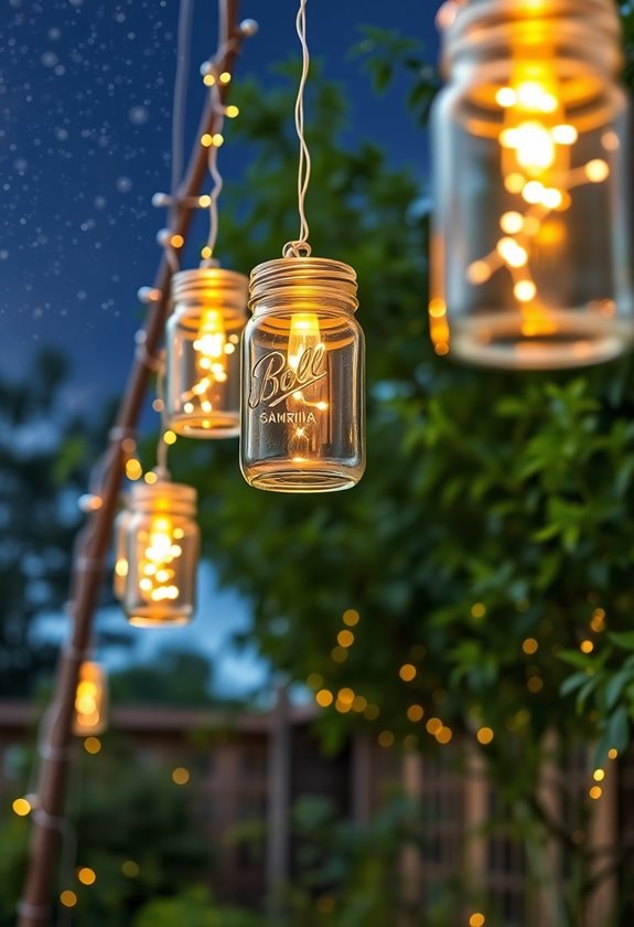 magical hanging mason jar lights