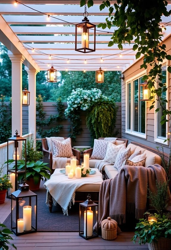 magical outdoor lantern atmosphere