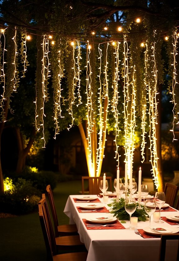 magical outdoor string lights