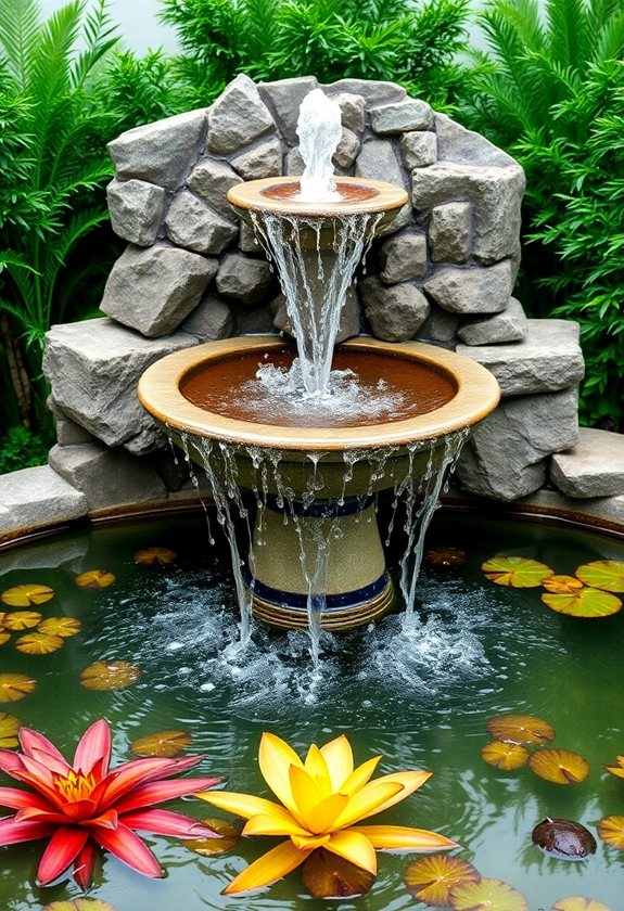 maintain fountain water flow