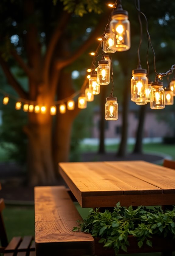 mason jar string lights