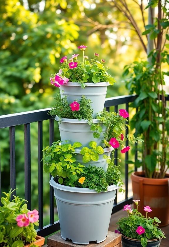 maximize balcony garden space